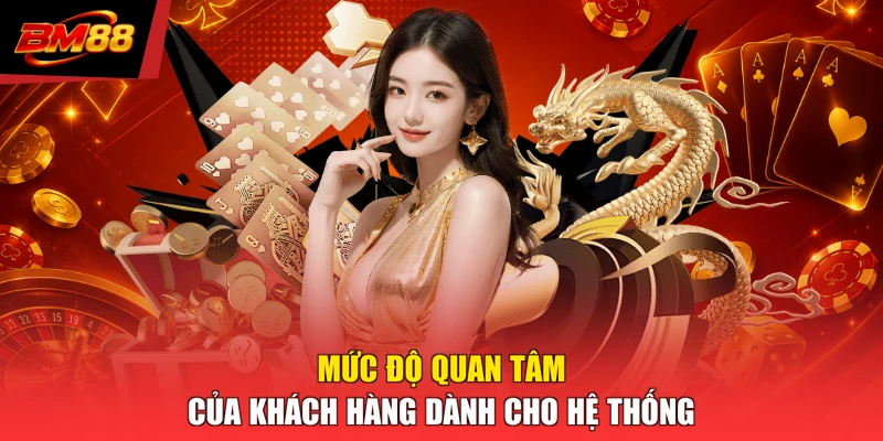 Mức độ quan tâm của khách hàng dành cho hệ thống